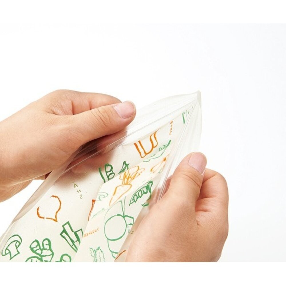 日本製 COGIT 米糠蔬果保鮮袋 8入 | 夾鏈袋 保鮮袋 水果保鮮袋 長效保鮮 可重複使用 密封袋 日本進口-細節圖8