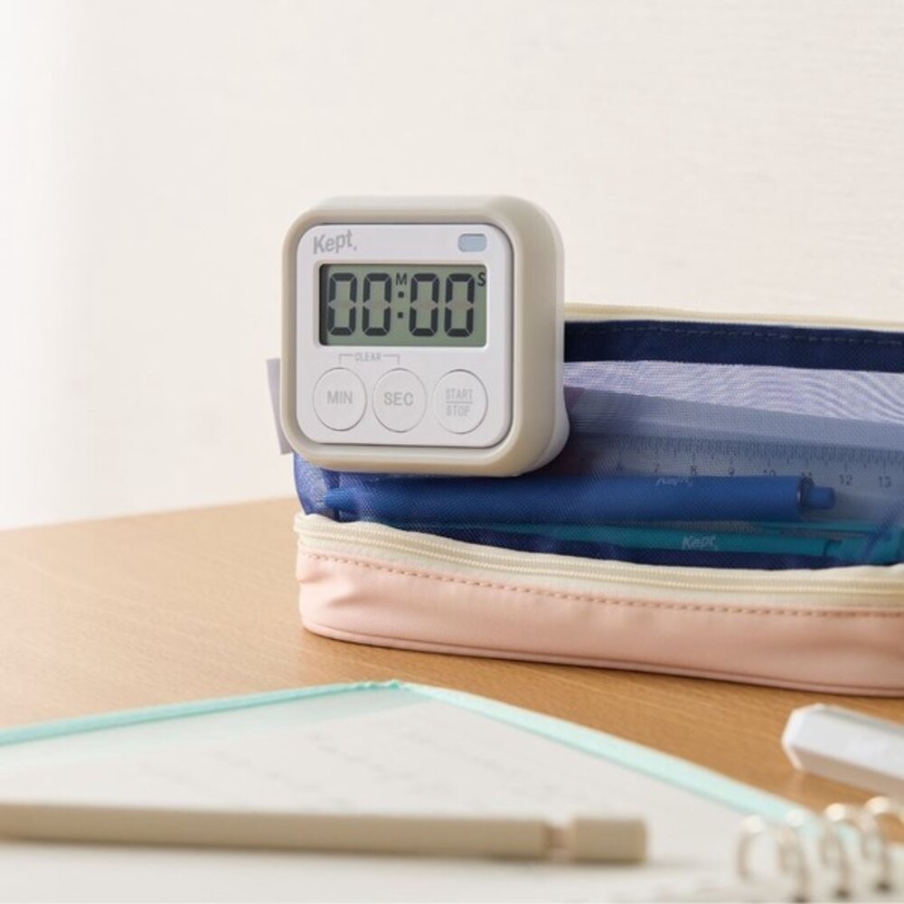 日本文具 kept 倒數計時器 讀書學習 廚房 | 可磁吸設計 靜音定時器 電子計時器 讀書計時器-細節圖2