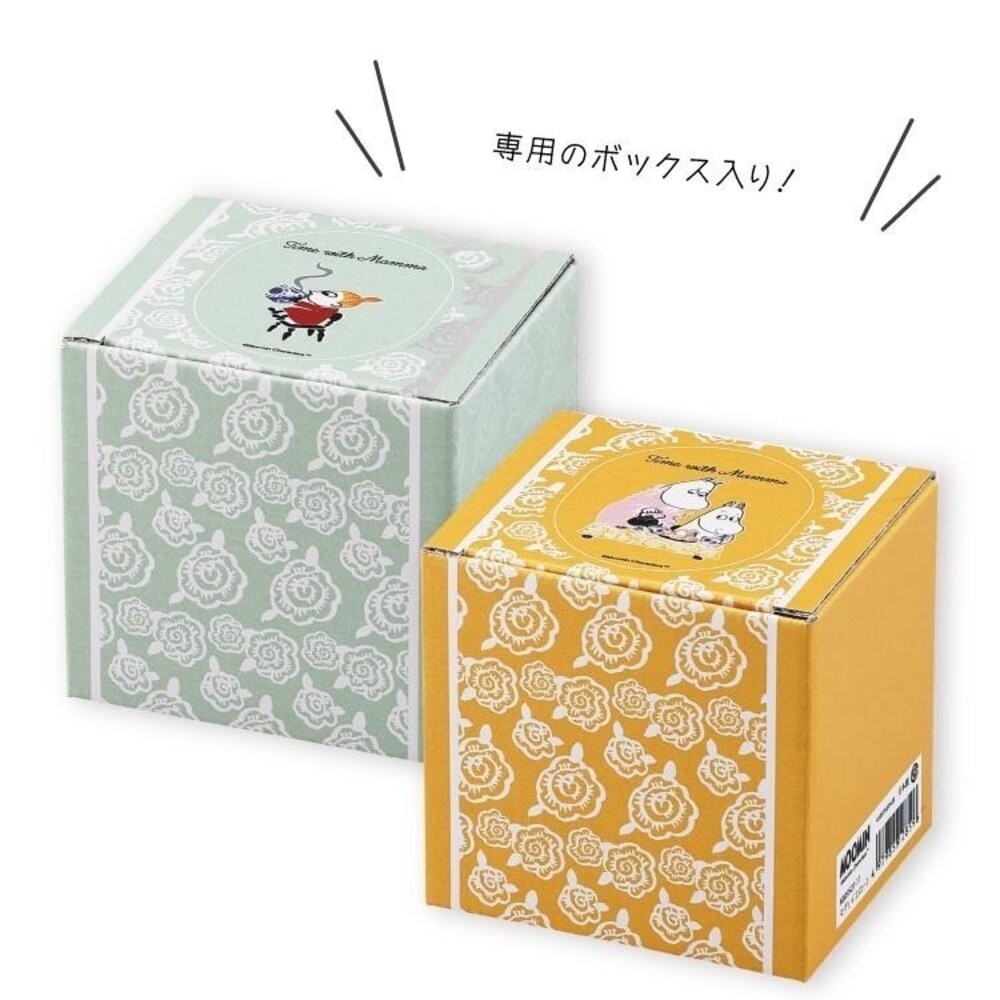 日本製 北歐姆明造型馬克杯320ml 黃色 綠色 | 可微波 MOOMIN 拿鐵杯 對杯 咖啡杯 可愛馬克杯-細節圖2