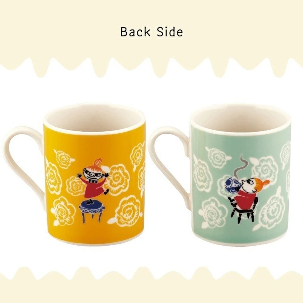 日本製 北歐姆明造型馬克杯320ml 黃色 綠色 | 可微波 MOOMIN 拿鐵杯 對杯 咖啡杯 可愛馬克杯-細節圖3