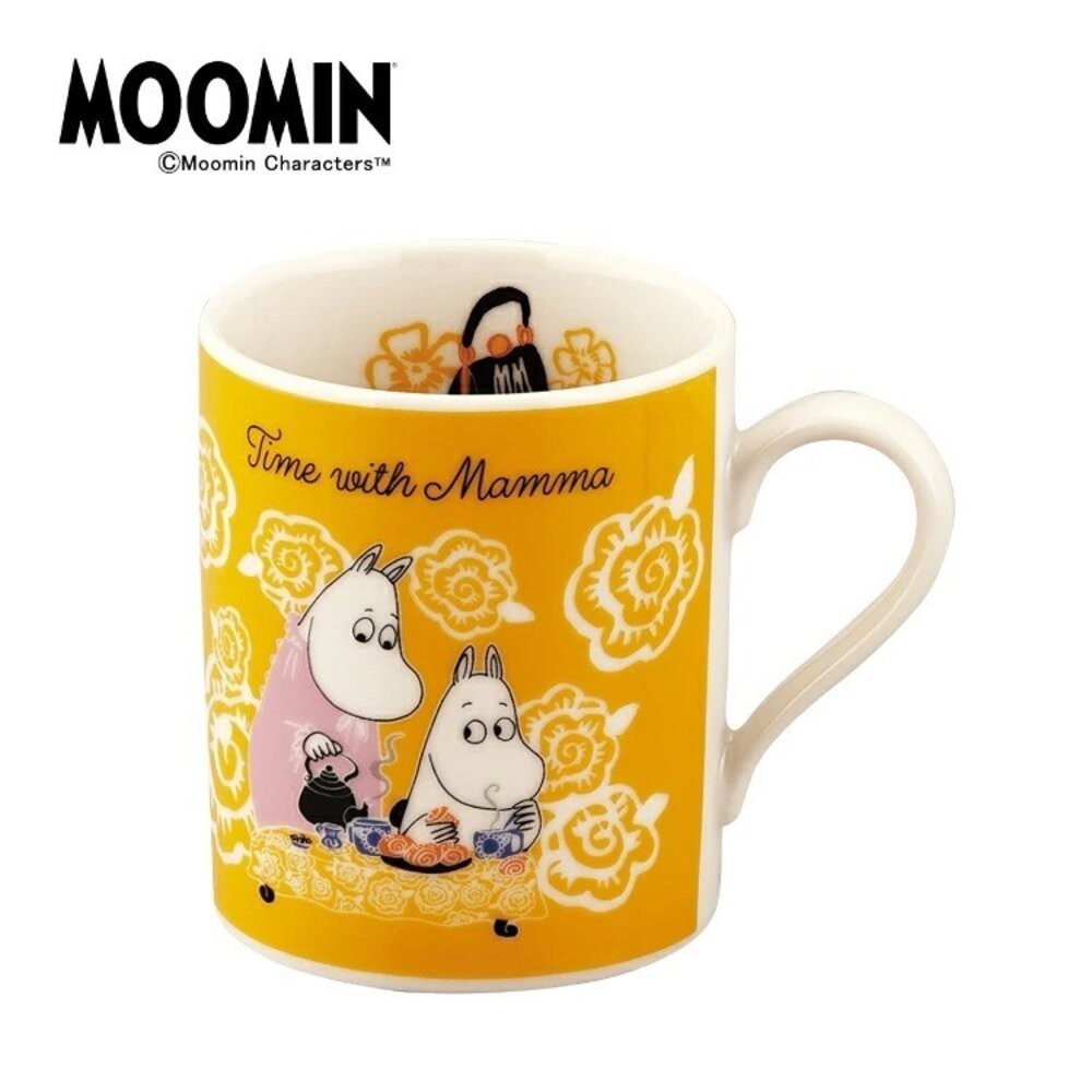 日本製 北歐姆明造型馬克杯320ml 黃色 綠色 | 可微波 MOOMIN 拿鐵杯 對杯 咖啡杯 可愛馬克杯-規格圖9