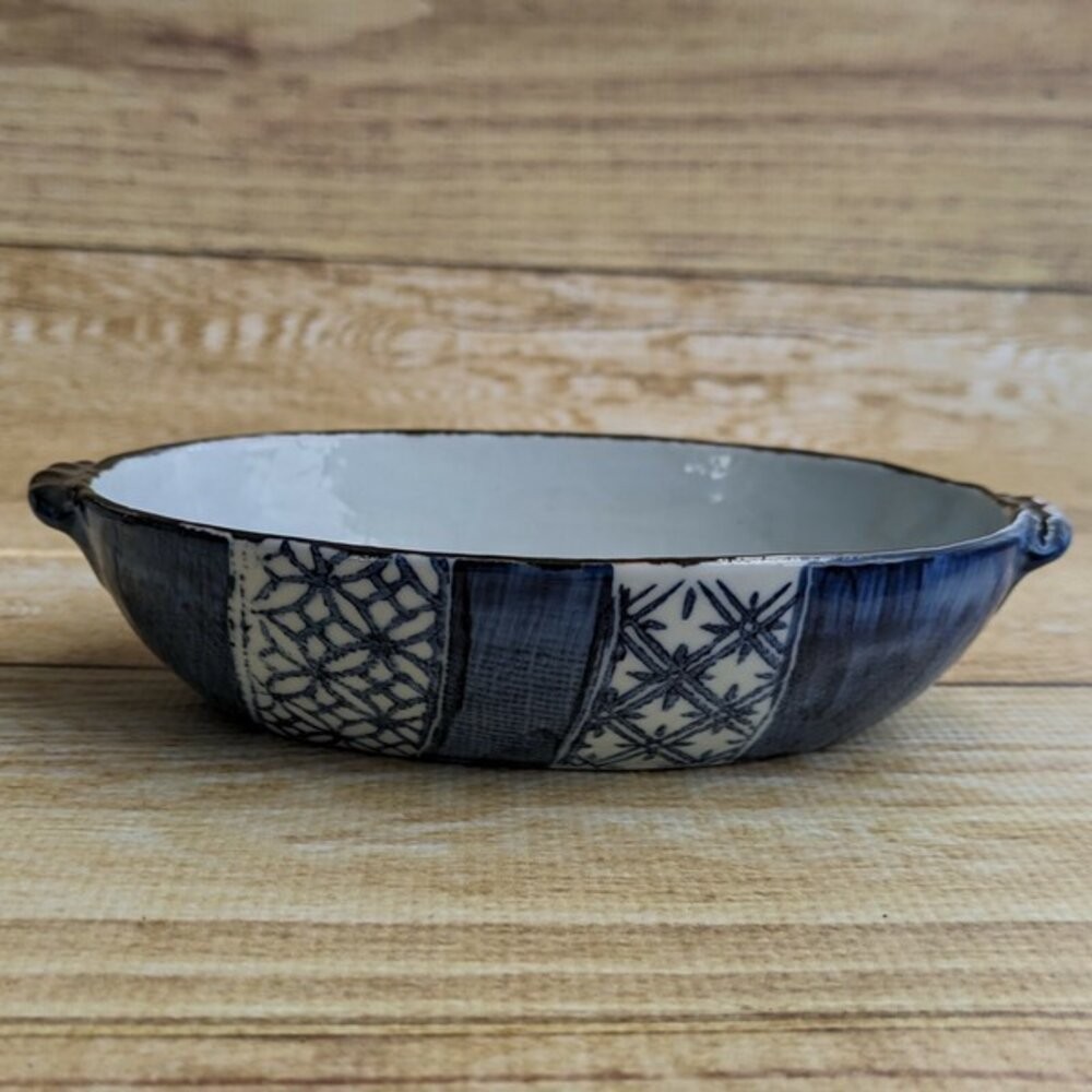 日本製美濃燒 日式雙耳陶瓷烤盤 17cm | 焗烤盤 沙拉盤 橢圓盤 烘焙烤盤 烤皿 燉飯 燉麵 甜點烤盤-細節圖2