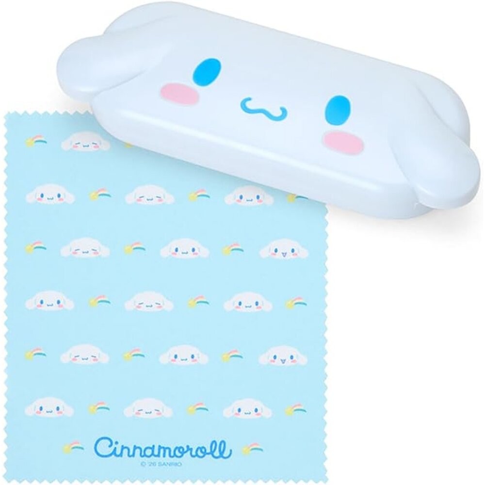 日本三麗鷗新品 硬殼眼鏡盒 附眼鏡布 | Kitty 大耳狗 帕恰狗 酷洛米 眼鏡收納 可愛眼鏡盒-細節圖5
