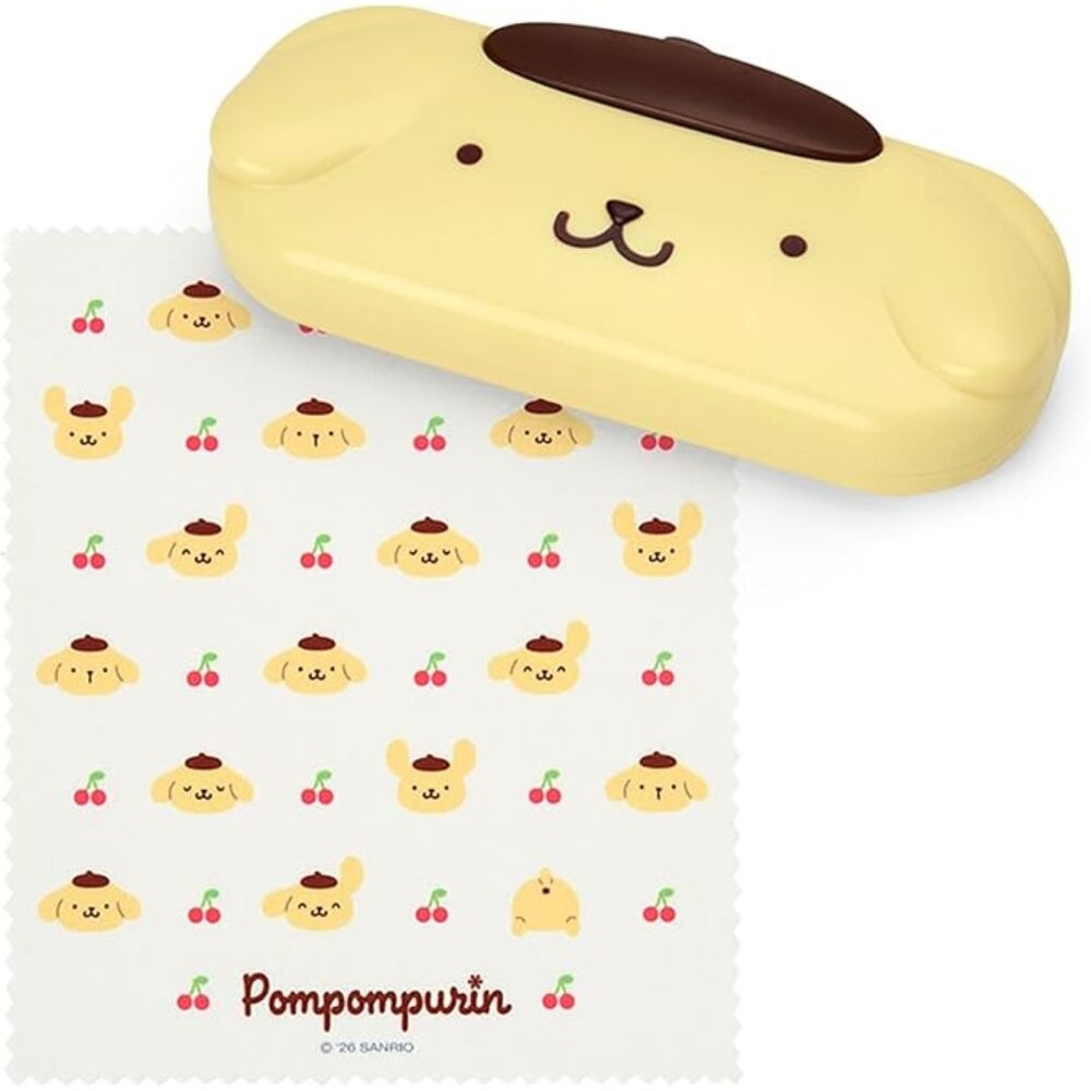 日本三麗鷗新品 硬殼眼鏡盒 附眼鏡布 | Kitty 大耳狗 帕恰狗 酷洛米 眼鏡收納 可愛眼鏡盒-細節圖7