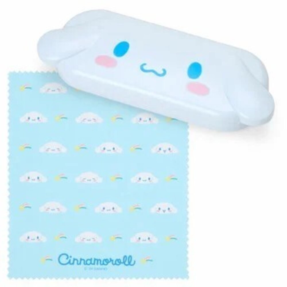 日本三麗鷗新品 硬殼眼鏡盒 附眼鏡布 | Kitty 大耳狗 帕恰狗 酷洛米 眼鏡收納 可愛眼鏡盒-規格圖10