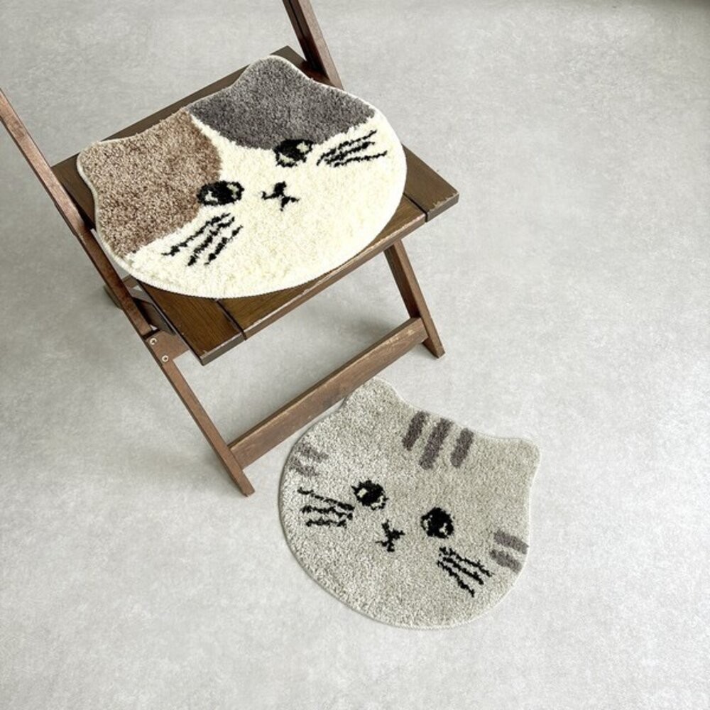 日本療癒系 Joujoulier 春夏新作 水果 貓咪造型地墊 | 椅墊 地毯 玄關 臥室 腳踏墊 小墊子-細節圖2