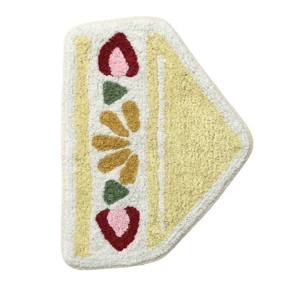 日本療癒系 Joujoulier 春夏新作 水果 貓咪造型地墊 | 椅墊 地毯 玄關 臥室 腳踏墊 小墊子-規格圖9