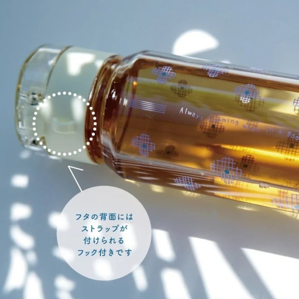 透明花朵直飲冷水壺520ml 兒童水壺 | 直飲水壺 日本水壺 辦公室水壺 彈蓋水壺-細節圖6