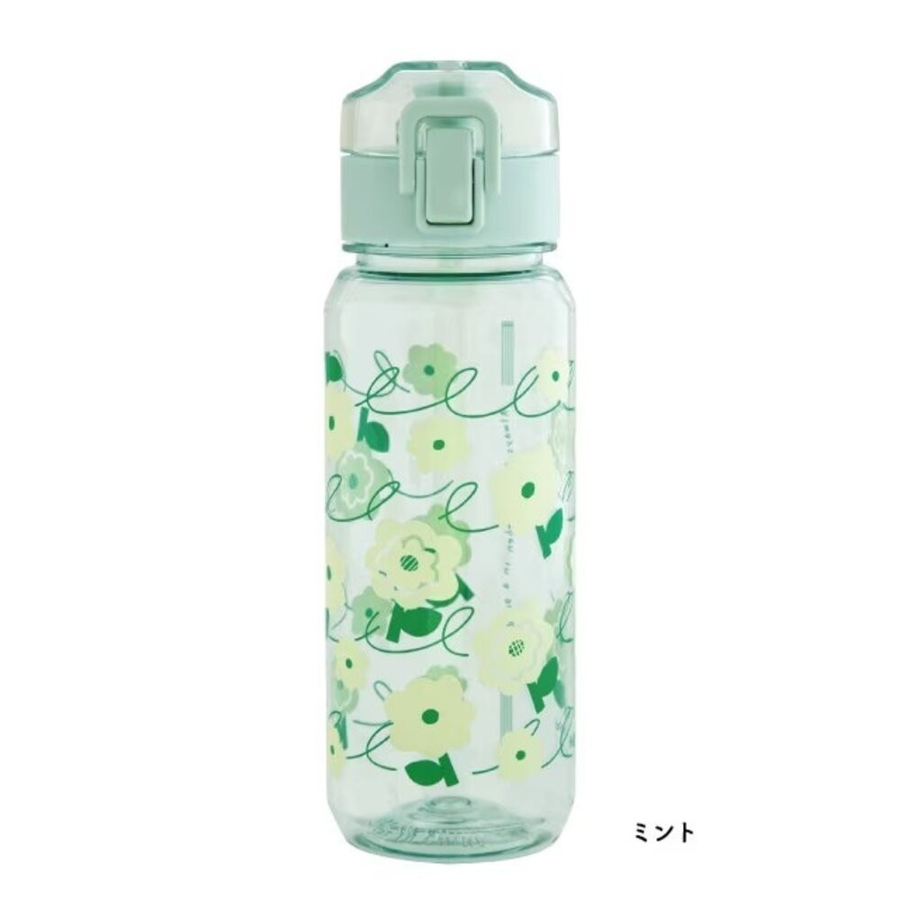 透明花朵直飲冷水壺520ml 兒童水壺 | 直飲水壺 日本水壺 辦公室水壺 彈蓋水壺-規格圖9