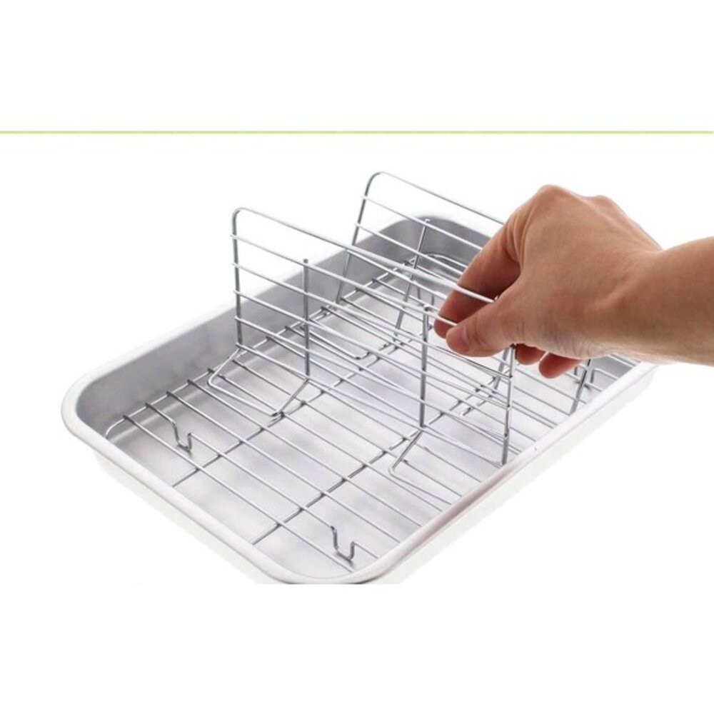 日本製 谷口金屬 可立式 瀝油盤 炸物瀝油盤 | 解凍盤 炸物盤 滴油盤 濾油盤 備料盤 炸物 肉品解凍 日本進口-細節圖3
