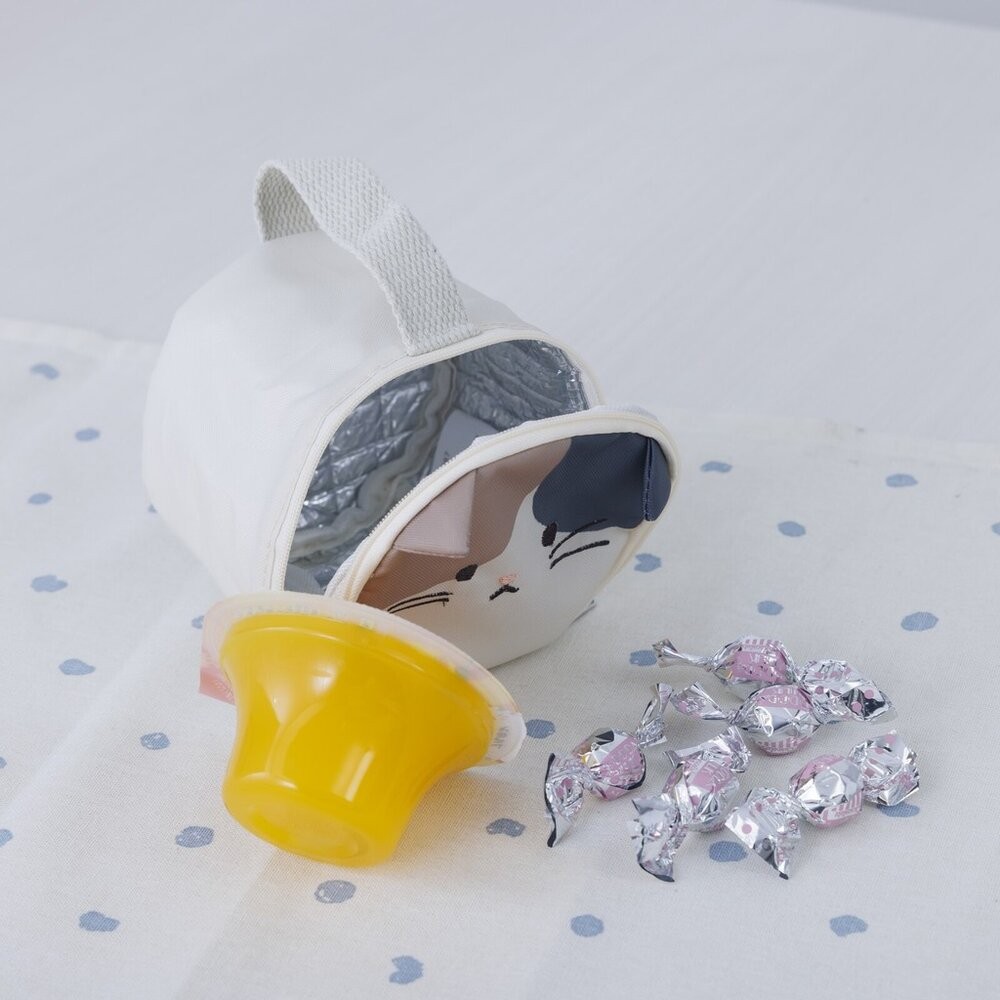 超可愛動物造型保冷袋 兩種尺寸 可愛便當袋 飯糰 | 保冷袋 野餐袋 上班上課 午餐必備 手提袋 午餐袋 日本進口-細節圖3