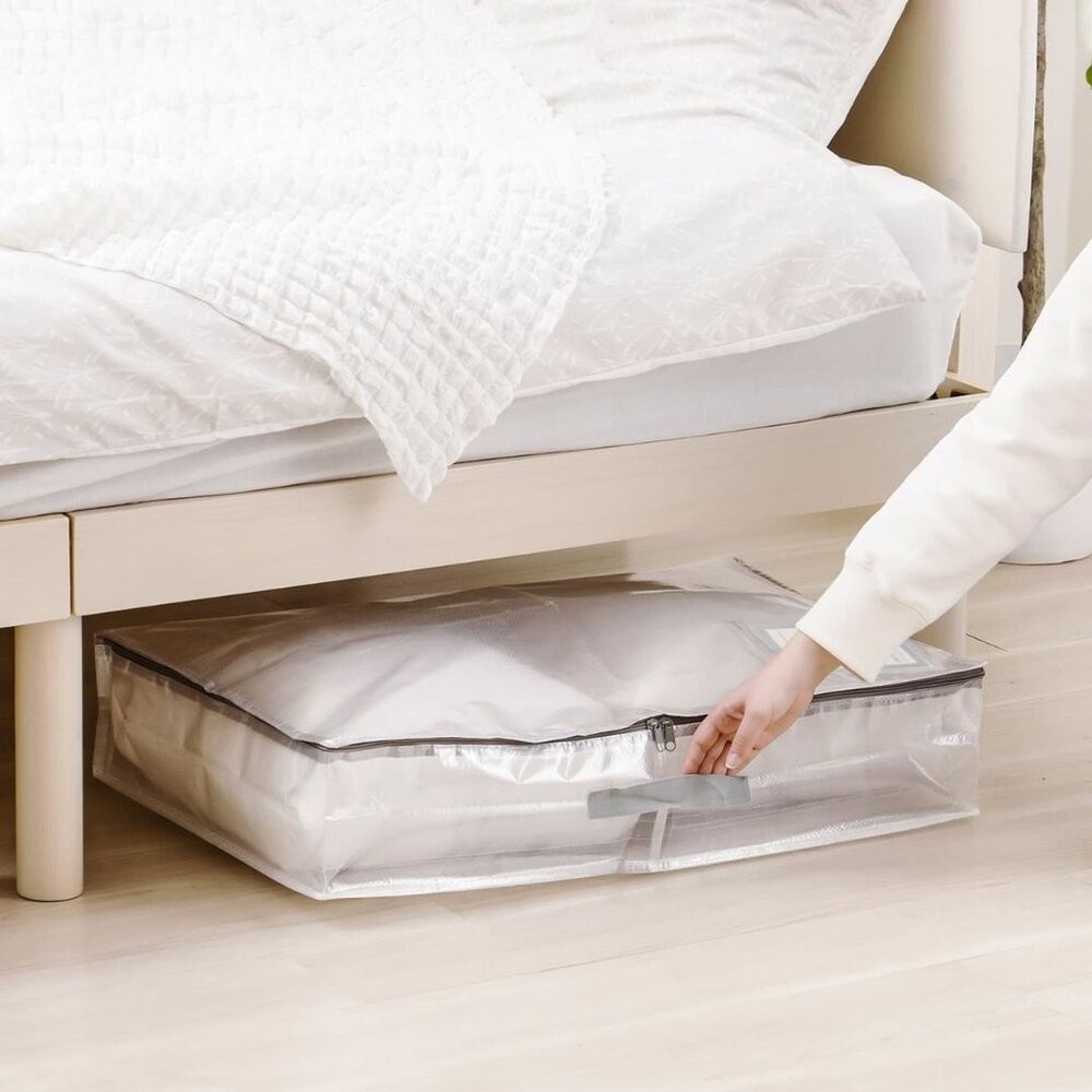 日本 3COINS 超實用收納袋 手提行李袋 | 棉被收納 搬家袋 大型收納袋 衣物收納袋 束帶 日本進口-細節圖6