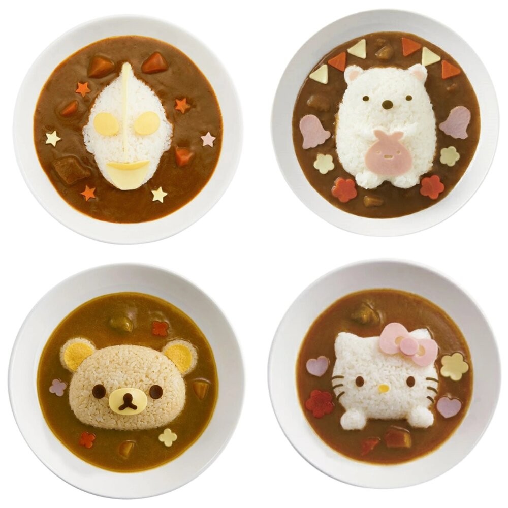 日本製 卡通造型壓模 便當模具 | 咖哩飯 炒飯 壓模 Hello Kitty 奧特曼 米飯模具-細節圖2