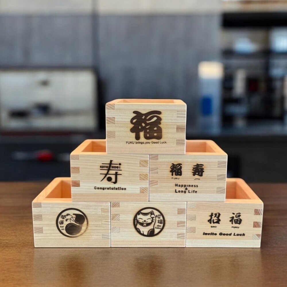 日本製造 檜木 酒枡杯 清酒杯 170ml 酒杯 燒酒杯 清酒 白酒杯 小酒杯 酒杯架 日本進口-細節圖3