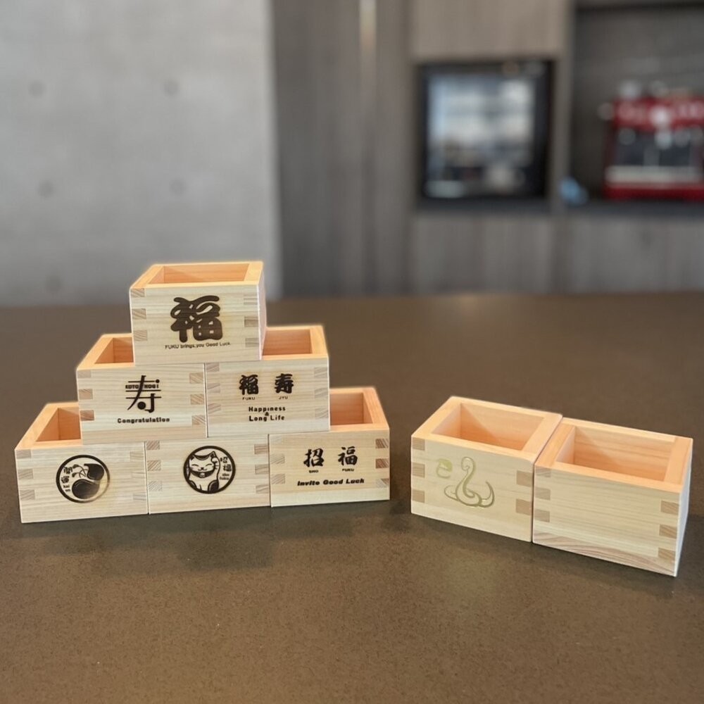 日本製造 檜木 酒枡杯 清酒杯 170ml 酒杯 燒酒杯 清酒 白酒杯 小酒杯 酒杯架 日本進口-細節圖4