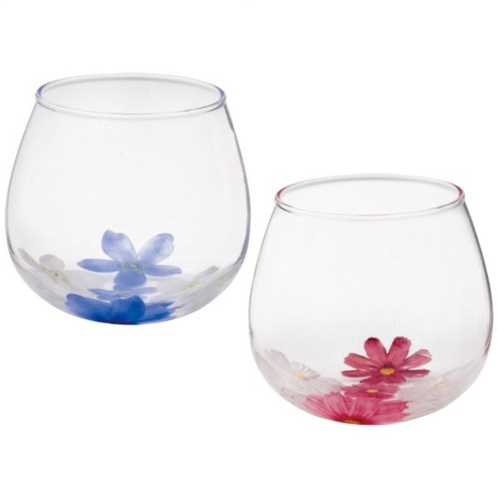 日本製日式浮花玻璃對杯禮盒 320ml | 輕量 飲料杯 玻璃水杯 對杯 造型杯子 入厝禮盒 拍照道具 日本進口-細節圖6