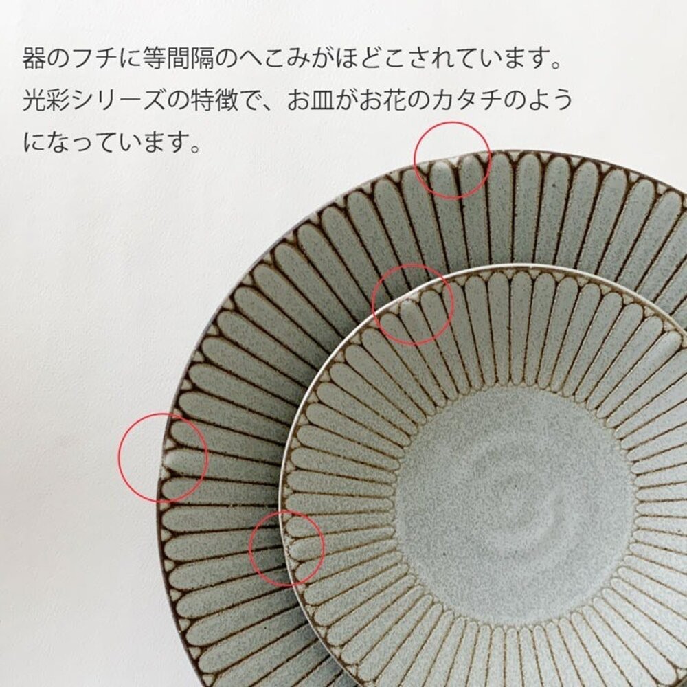 Stylish Glow 日本製 美濃燒 日式餐具 水果盤 義大利麵盤 沙拉盤 餐碗 光彩花皿 陶瓷盤 日本進口-細節圖6