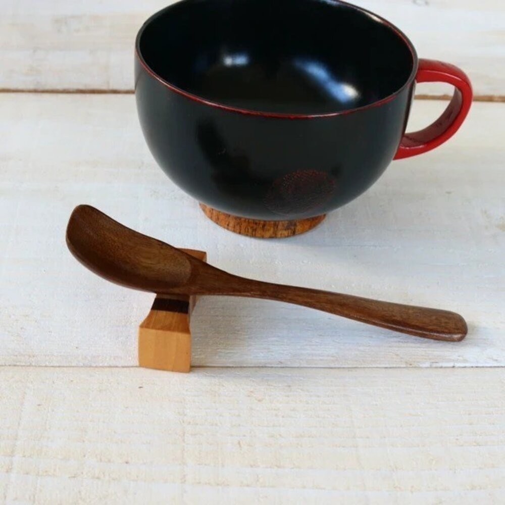 日式天然木製餐具 甜點叉 湯匙 抹茶粉勺 天然紋理 木質觸感 甜點匙 布丁湯匙 冰淇淋匙 雙齒叉 若兆 日本進口-細節圖3