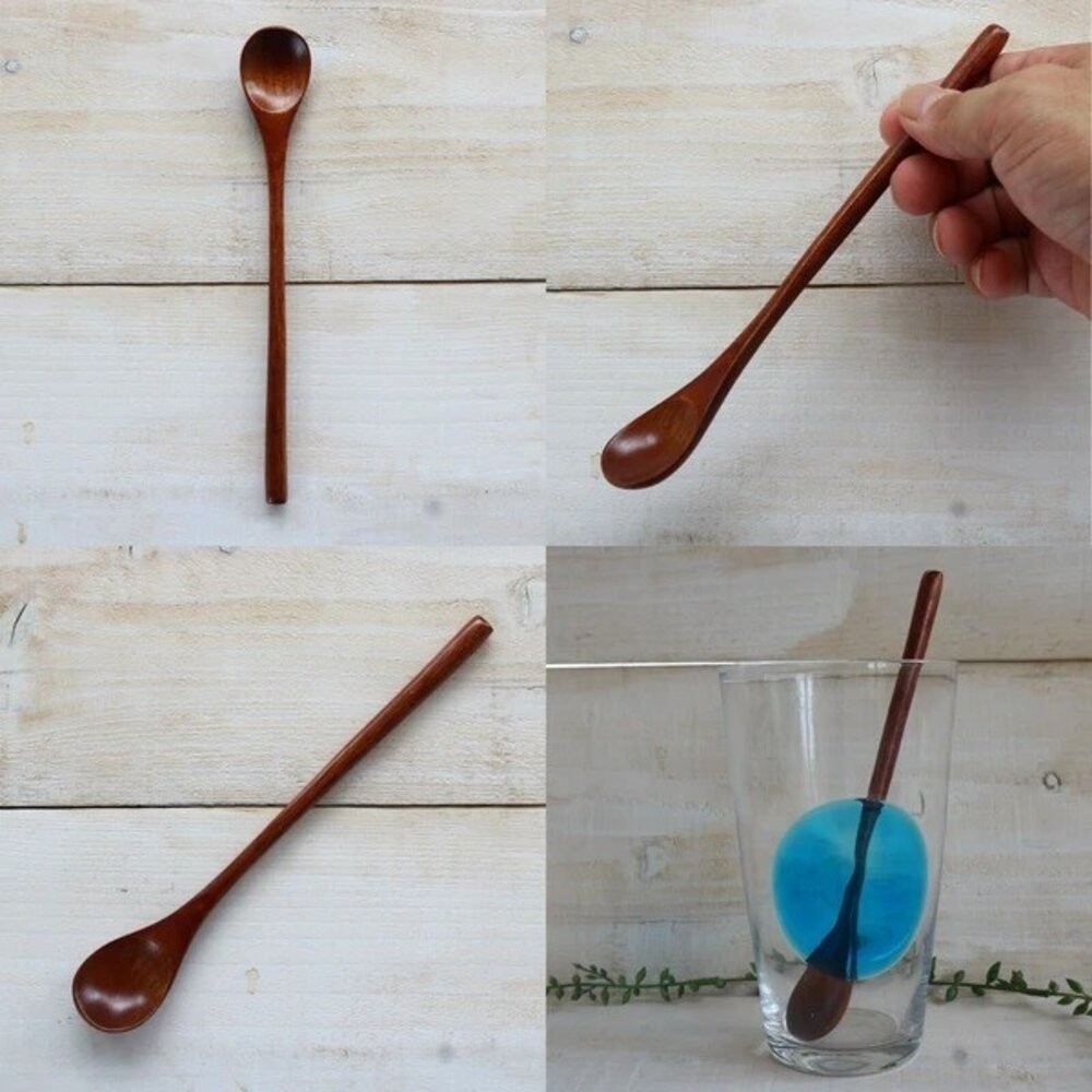 日式天然木製餐具 甜點叉 湯匙 抹茶粉勺 天然紋理 木質觸感 甜點匙 布丁湯匙 冰淇淋匙 雙齒叉 若兆 日本進口-細節圖4