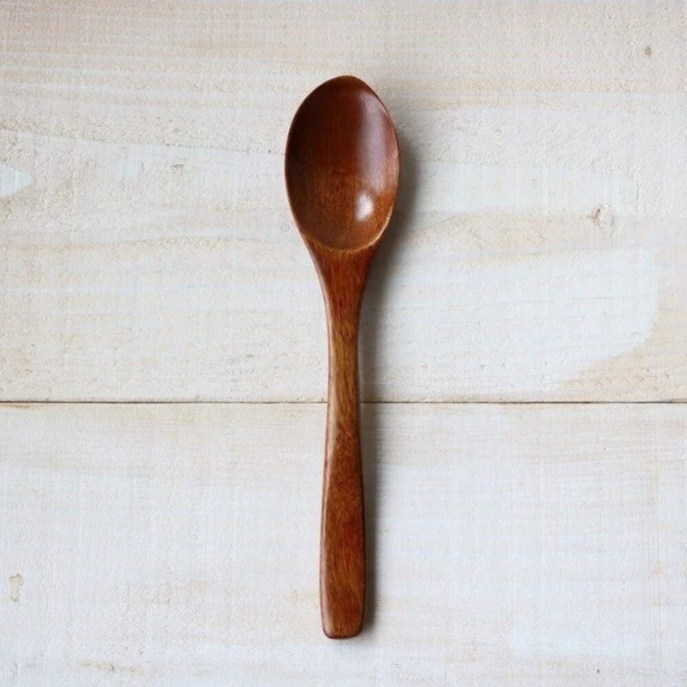 日式天然木製餐具 甜點叉 湯匙 抹茶粉勺 天然紋理 木質觸感 甜點匙 布丁湯匙 冰淇淋匙 雙齒叉 若兆 日本進口-規格圖7