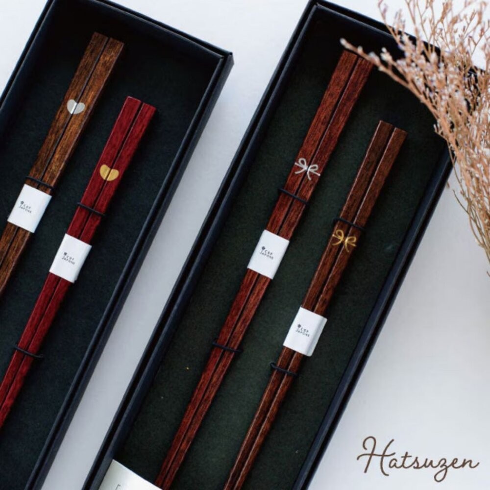 日本製 天然木夫婦筷禮盒組 21~23cm | 結婚禮物 筷子 對筷 日式風格-細節圖3