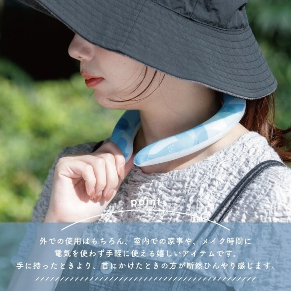 夏天消暑 冰涼頸圈 夏日涼感頸圈 降溫神器 | 涼感環 冰涼頸圈環 消暑降溫 日本進口-細節圖2