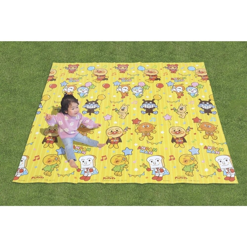 吉伊卡哇 麵包超人 超人氣野餐墊 附收納袋 180cm 4~5人用 遊戲墊 露營 賞櫻 野餐  日本進口-細節圖2