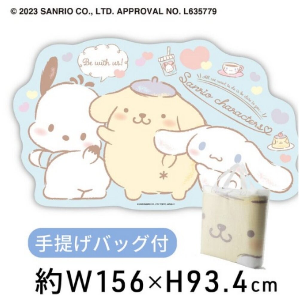 吉伊卡哇 麵包超人 超人氣野餐墊 附收納袋 180cm 4~5人用 遊戲墊 露營 賞櫻 野餐  日本進口-細節圖3