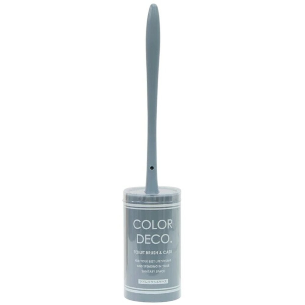 日本製COLOR DECO馬桶刷 莫蘭迪色系 共七色 硬質刷毛 收納座 | 清潔刷 衛浴用品 清潔用具 居家生活 浴室清-規格圖8