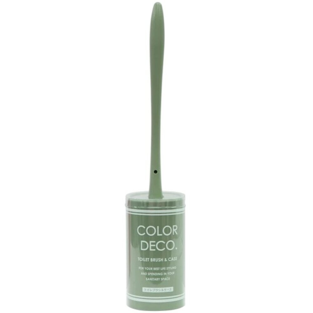 日本製COLOR DECO馬桶刷 莫蘭迪色系 共七色 硬質刷毛 收納座 | 清潔刷 衛浴用品 清潔用具 居家生活 浴室清-規格圖8