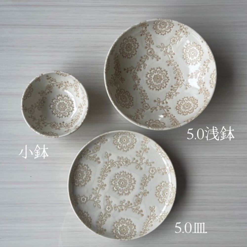 日本製美濃燒 優雅蕾絲花邊陶瓷小碗 法式餐碗 陶瓷碗 | 湯碗 飯碗 小碗 日本美濃燒 日本進口-細節圖4