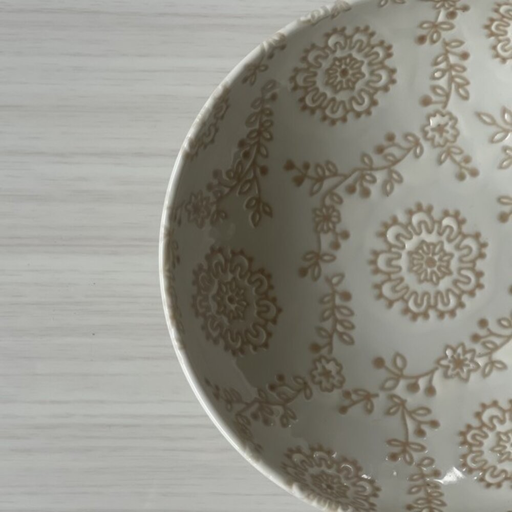 日本製美濃燒 優雅蕾絲花邊陶瓷小碗 法式餐碗 陶瓷碗 | 湯碗 飯碗 小碗 日本美濃燒 日本進口-細節圖6