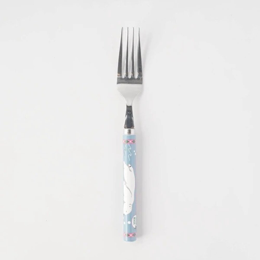 日本燕三條 高桑金屬 海洋動物不銹鋼叉子 ｜色彩鮮豔生動 北極熊 海豚 企鵝 環保餐具 露營餐具 餐叉 日本進口-規格圖10