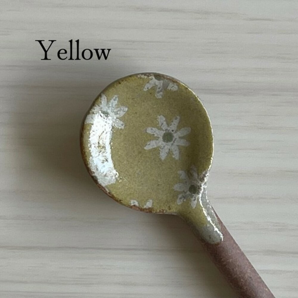 花卉湯匙-黃