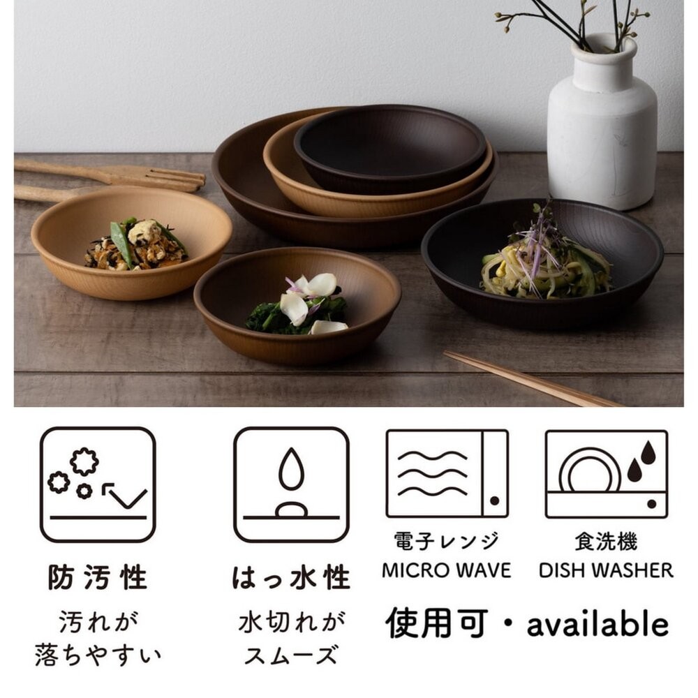 日本製 NH home 圓形分隔盤 分格盤 | 早餐盤 水果盤 輕食 露營 野餐 木紋 兒童餐具-細節圖10