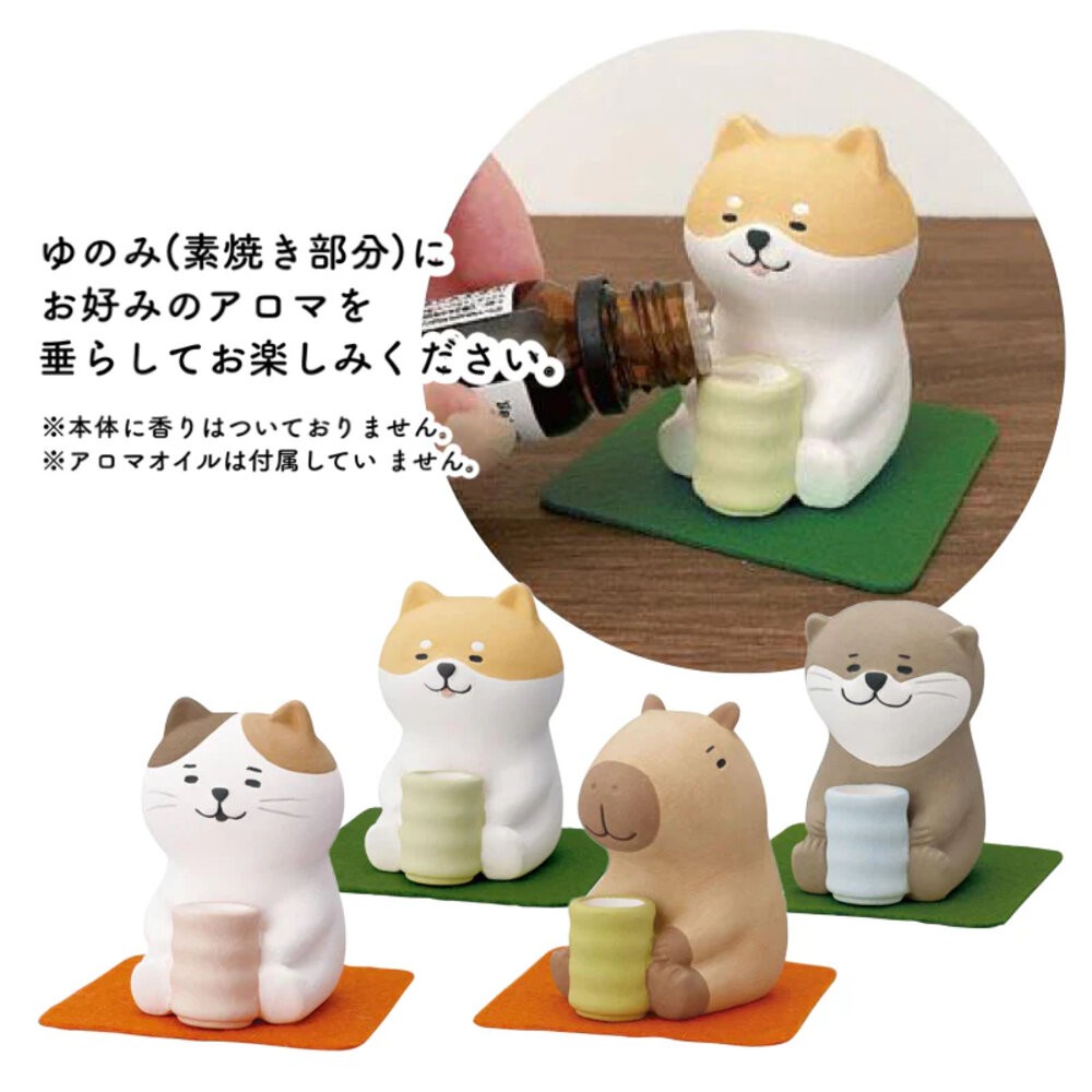 超可愛 擴香石公仔 香氛擴香石 精油擴香石 | 擺件 陶瓷 貓 柴犬 水獺 卡皮巴拉-細節圖7