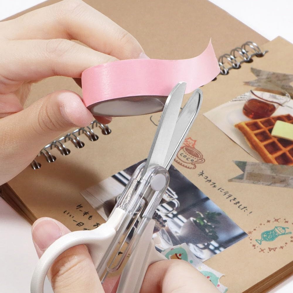 兒童安全剪刀 迷你款 附蓋 | 左手用剪刀 剪刀 圓頭剪刀 學童剪刀 文具 美勞-細節圖4