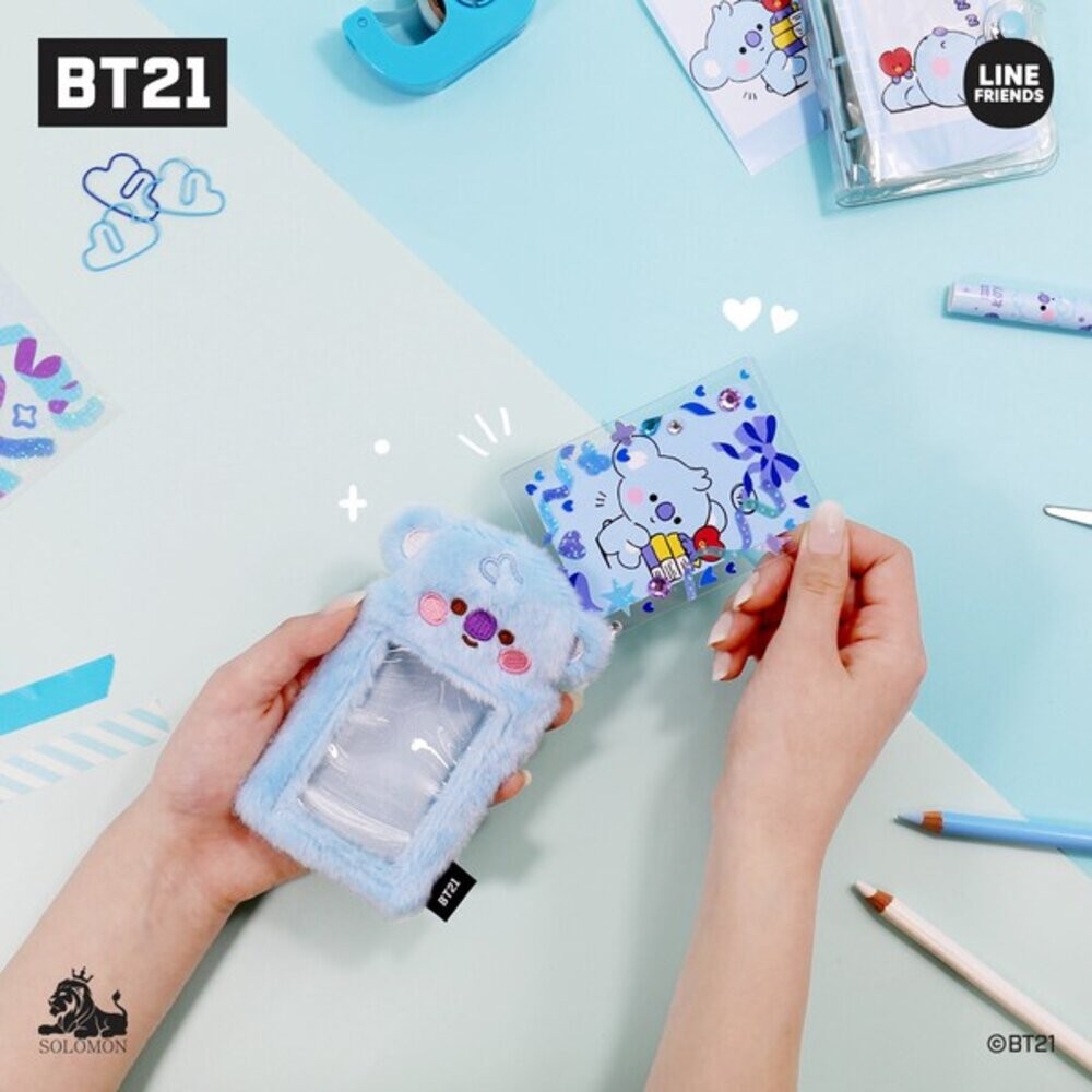 BT21 毛絨絨 卡夾 鑰匙圈 防彈少年團 | 證件套 證件卡套 悠遊卡套 卡套 證件夾 卡片套 悠遊卡夾 日本進口-細節圖2