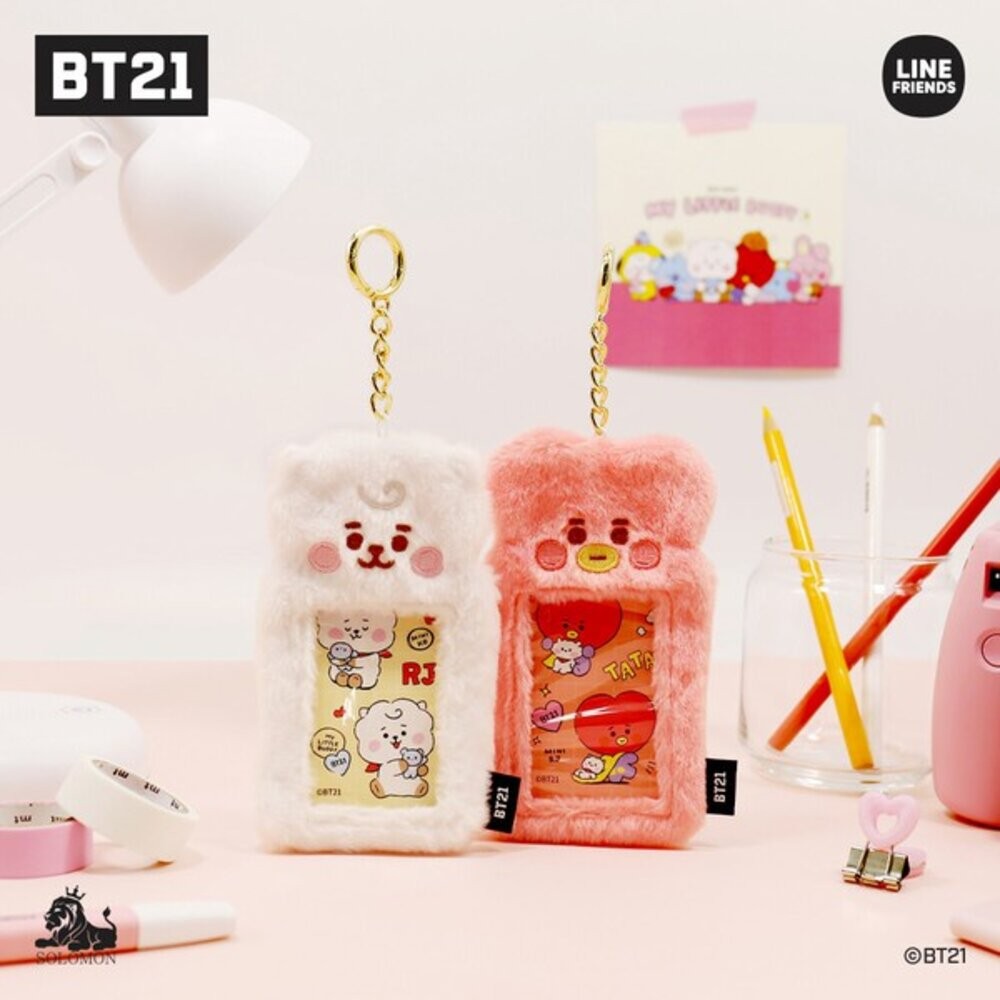 BT21 毛絨絨 卡夾 鑰匙圈 防彈少年團 | 證件套 證件卡套 悠遊卡套 卡套 證件夾 卡片套 悠遊卡夾 日本進口-細節圖6