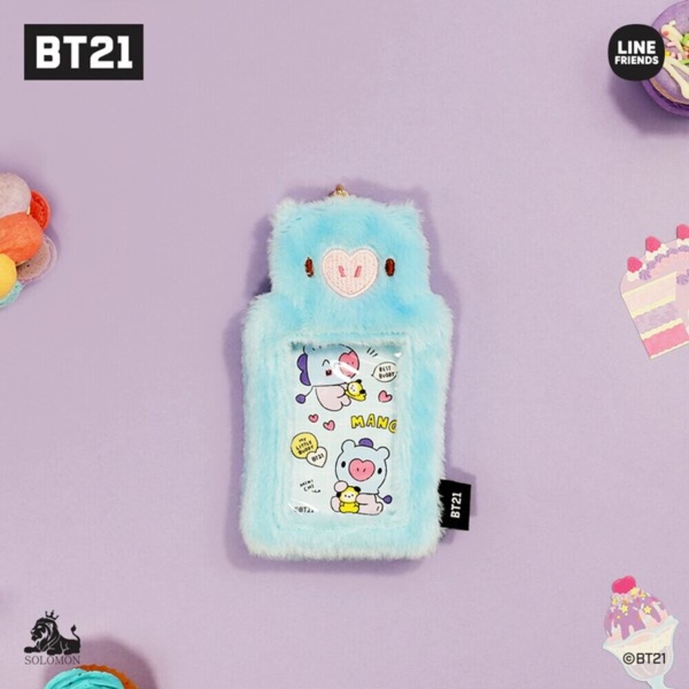 BT21 毛絨絨 卡夾 鑰匙圈 防彈少年團 | 證件套 證件卡套 悠遊卡套 卡套 證件夾 卡片套 悠遊卡夾 日本進口-規格圖8