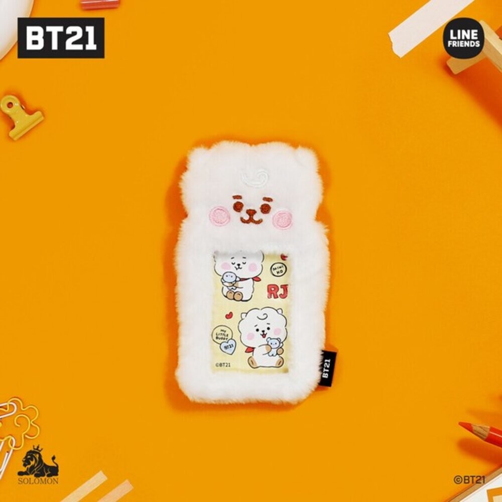 BT21 毛絨絨 卡夾 鑰匙圈 防彈少年團 | 證件套 證件卡套 悠遊卡套 卡套 證件夾 卡片套 悠遊卡夾 日本進口-規格圖8