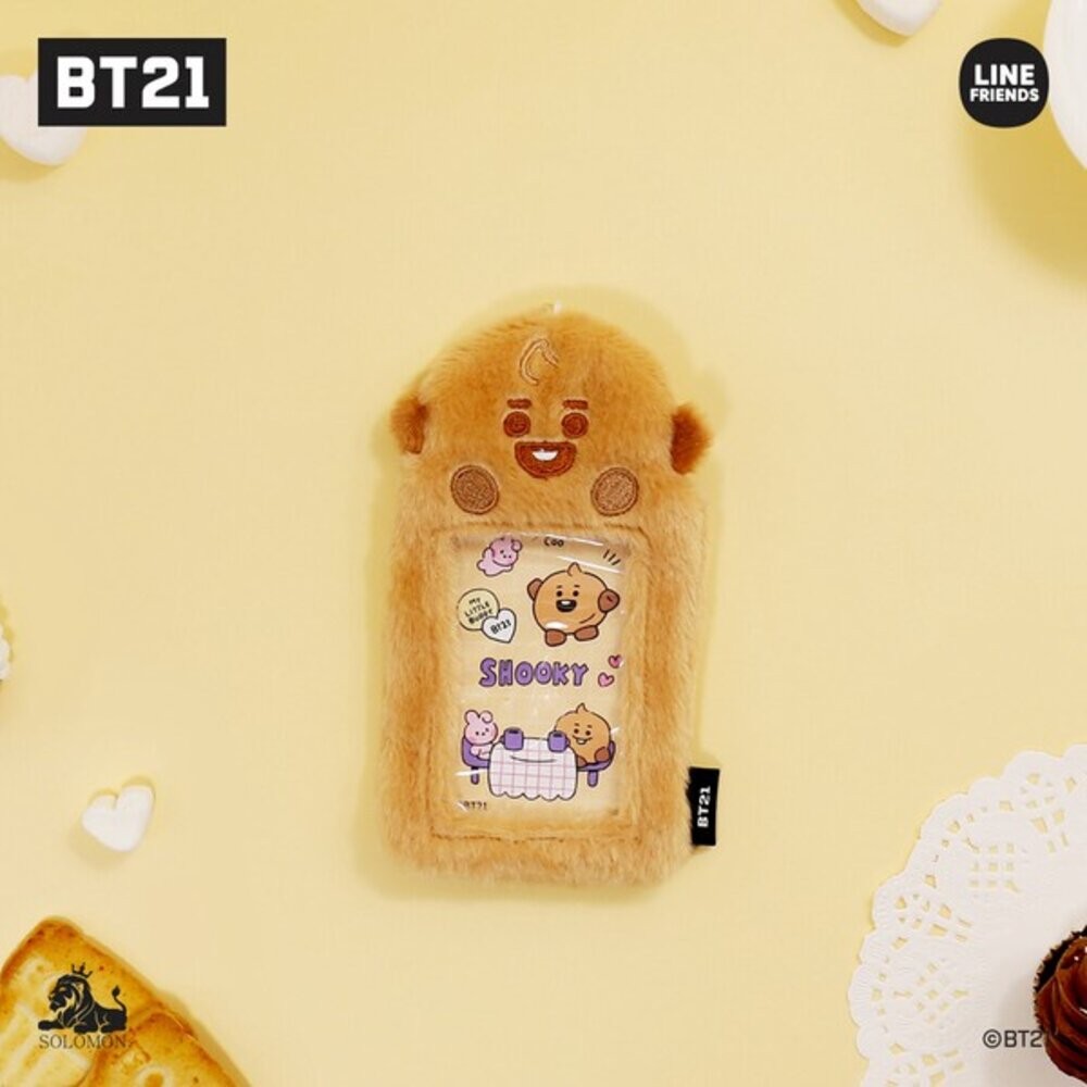 BT21 毛絨絨 卡夾 鑰匙圈 防彈少年團 | 證件套 證件卡套 悠遊卡套 卡套 證件夾 卡片套 悠遊卡夾 日本進口-規格圖8