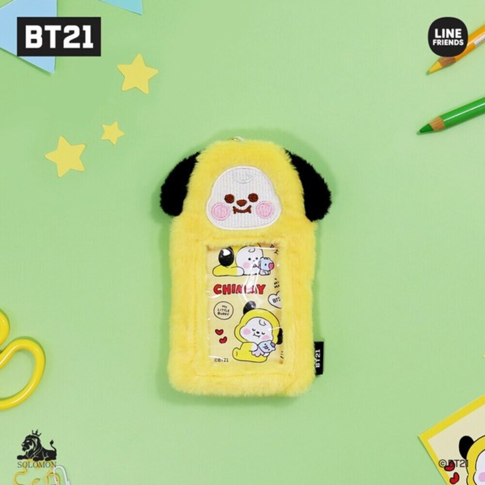 BT21 毛絨絨 卡夾 鑰匙圈 防彈少年團 | 證件套 證件卡套 悠遊卡套 卡套 證件夾 卡片套 悠遊卡夾 日本進口-規格圖8