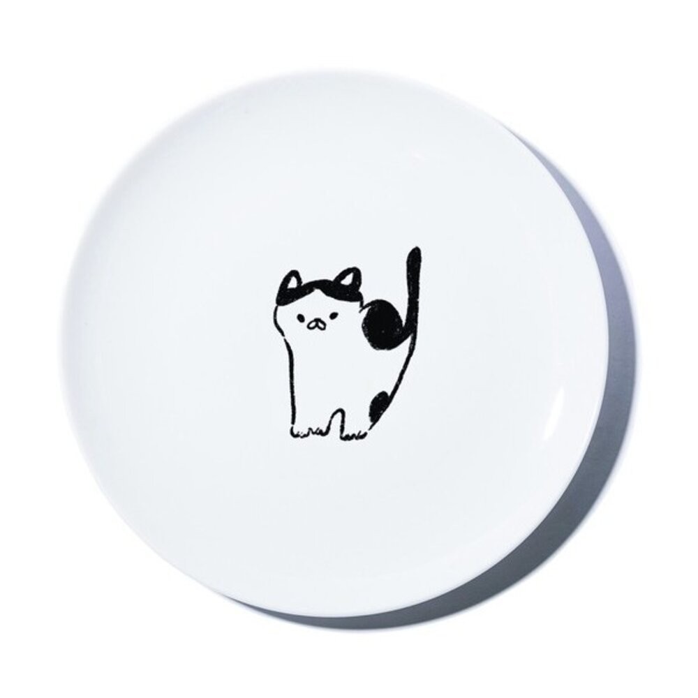 ANGLE 慵懶貓 日本製 簡約線條陶瓷餐盤 馬克杯 | 職人手繪 貓奴首選 日系質感餐具 日本進口-規格圖11