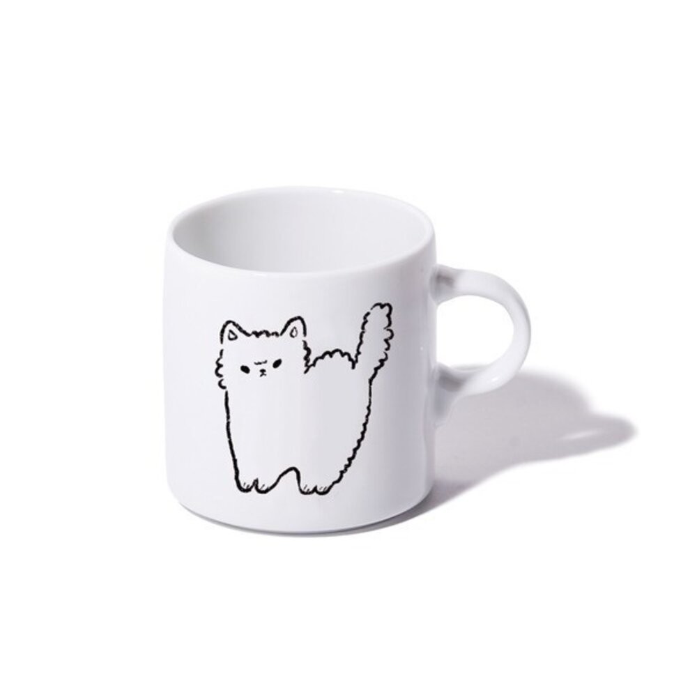 ANGLE 慵懶貓 日本製 簡約線條陶瓷餐盤 馬克杯 | 職人手繪 貓奴首選 日系質感餐具 日本進口-規格圖11