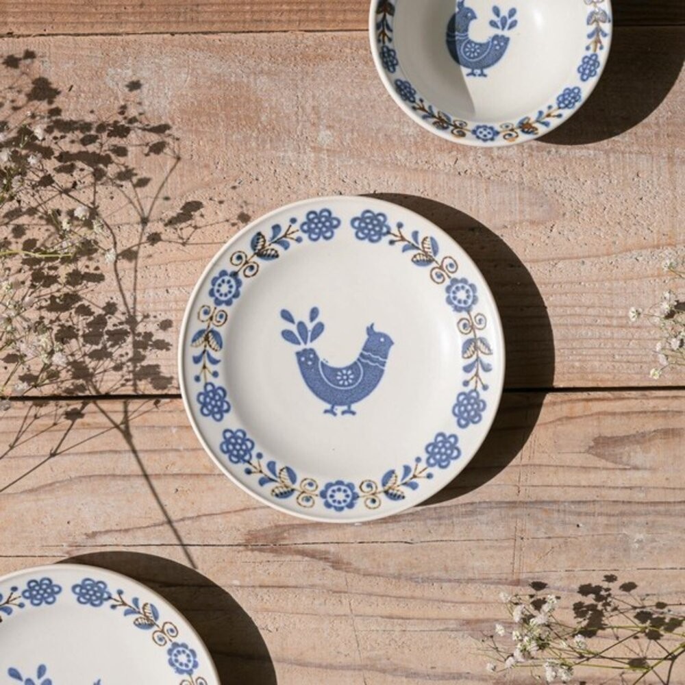日本製 昭和復古 和平鴿陶瓷碗盤 懷舊拉麵碗 圓形深盤 | 小碗 甜點水果盤 職人手作餐盤 日本進口-細節圖6