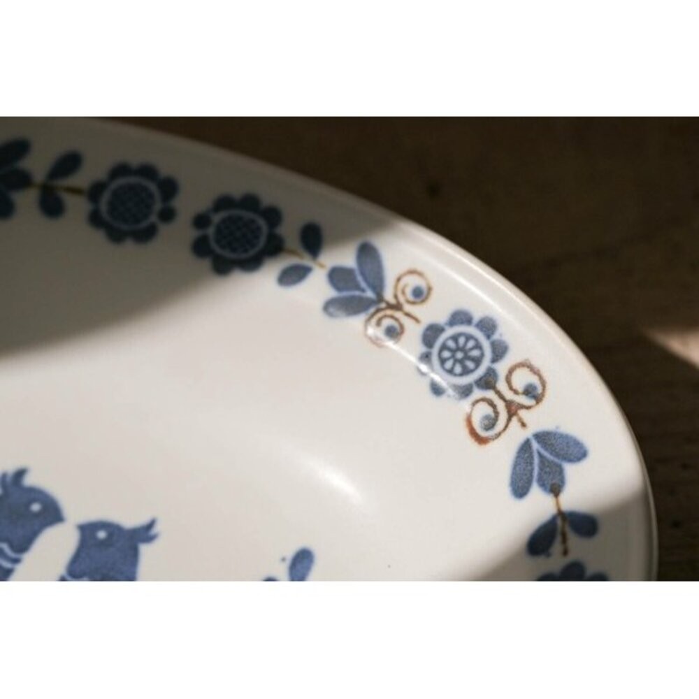 日本製 昭和復古 和平鴿陶瓷碗盤 懷舊拉麵碗 圓形深盤 | 小碗 甜點水果盤 職人手作餐盤 日本進口-細節圖8