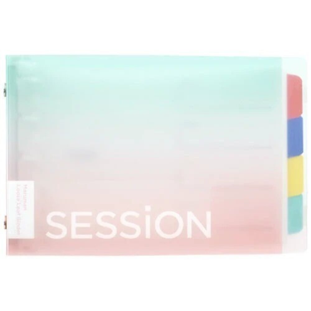Maruman SESSiON mini B7 活頁夾 手帳本 五孔隨身筆記本 小記事本 附索引分頁 日本進口-細節圖2