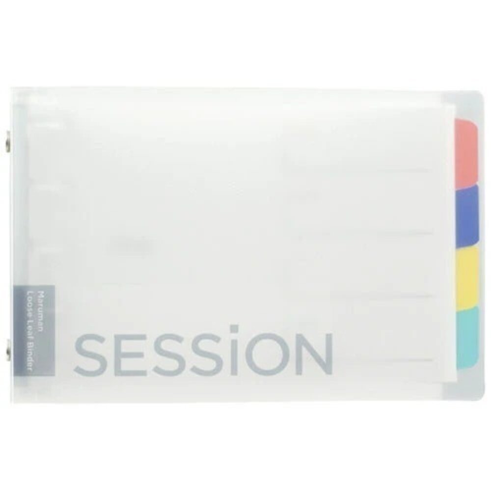 Maruman SESSiON mini B7 活頁夾 手帳本 五孔隨身筆記本 小記事本 附索引分頁 日本進口-規格圖6