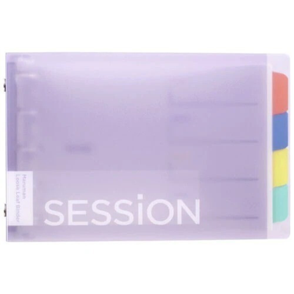 Maruman SESSiON mini B7 活頁夾 手帳本 五孔隨身筆記本 小記事本 附索引分頁 日本進口-規格圖6